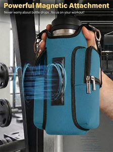 Bolsa de Gimnasio Magnética Personalizada al por Mayor con 5 Compartimentos, Impermeable, Multifuncional, con Porta Botella de Agua y Porta Teléfono para Hombres y Mujeres - Product Image 2