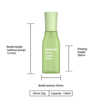 Flacon pulvérisateur vide en PET mat de 120 ml, vaporisateur de parfum d'ambiance pour soins capillaires de 200 ml, flacon pulvérisateur de toner cosmétique de 100 ml avec bouchon