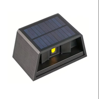 Lampe murale solaire bidirectionnelle avec détecteur de mouvement PIR, du crépuscule à l'aube, pour extérieur, jardin, porche, allée, cour, sécurité