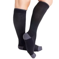 Chaussettes de compression sportives à soutien graduel, chaussettes longues de compression pour mollets, chaussettes de compression élastiques pour la course et le cyclisme