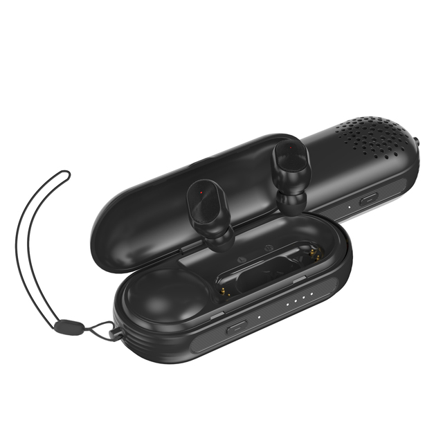 2 in 1  Wireless TWS  Earbuds and BT Speaker Touch Control Portable Bt Earphone  and Speaker With  Headphone