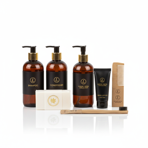 Colección de Artículos de Aseo Hoteles de Lujo OEM USA, Set de Productos Hidratantes Ecológicos de Bambú, Amenidades para Huéspedes - Product Image 1