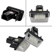 1 Paire de Feux de Plaque d'Immatriculation LED pour Peugeot 206 207 306 307 308 5008 pour Citroën C3 C4 C5 Berlingo Saxo Xsara Picasso