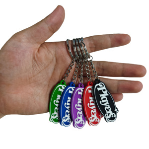 Conception personnalisée de porte-clés en silicone 3D, porte-clés en caoutchouc souple PVC pour souvenirs avec logo personnalisé - Product Image 1