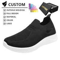 Chaussures décontractées pour hommes très vendues, avec empeigne en maille respirante, semelle souple, faciles à enfiler, légères, pour intérieur et extérieur