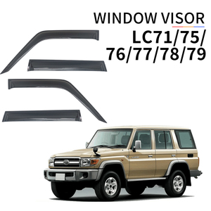 Factory Directly Sell High End tape-on Injection Deflector Window Visor for TOYOTA LAND CRUISER LC71/75/76/77/78/79 2019-2020 - Product Image 3
