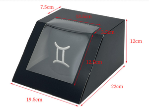 Caja de Empaque Ecológica para Gorras de Béisbol, Cuadrada, Negra, Simple, con Logotipo Personalizado Impreso - Product Image 6