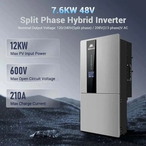 SunGoldPower 7.6KW Hybrid <b>Solar</b> <b>Kit</b> 48V Split Three Phase 15.36KWH Lithium <b>Battery</b> 12 X 500W <b>Panels</b> MPPT Controller DC/AC SGH-7. - Product Image 2