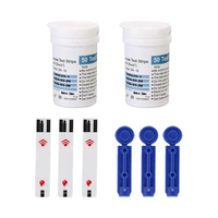 Glucómetro Digital con Batería AAA, Monitor de Glucosa en Sangre para Diabéticos, Máquina de Prueba de Glucosa en Sangre, Glucómetro para Uso Veterinario