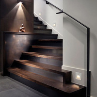 Lumière d'angle encastrée en aluminium IP65 pour extérieur, 86 unités, pour escaliers, couloirs, allées, avec détection de présence humaine, LED, 3000K-6000K