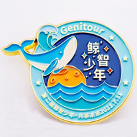 Fabricant de Guangzhou – Nouveaux badges métalliques personnalisés au design mignon avec logo, épingles de revers en émail dur avec impression sérigraphiée