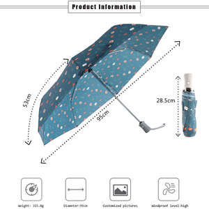Durable <b>Windproof</b> heat transfer printing Custom rain <b>umbrella</b> and sun blocking - Product Image 2