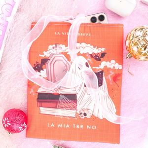 Funda Protectora Acolchada de Algodón con Diseño Floral Personalizado para Lector Electrónico, Cuaderno o Libro, con Bolsillo Frontal, Estilo Bolso, para Regalo - Product Image 1