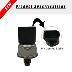 Capteur de pression de rail de carburant 55PP07-02 9307Z512A compatible avec Hyundai KIA Mercedes <span class=keywords><strong>JCB</strong></span> Excavator Pièces de moteur diesel pour véhicules lourds - Product Image 2