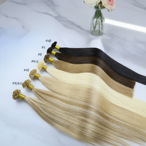 Extensions de cheveux à kératine pré-collées de qualité salon AVIVA, <span class=keywords><strong>100</strong></span>% cheveux humains vierges pour un volume durable et des cheveux épais - Product Image 1