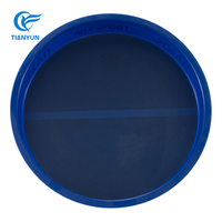 Vente chaude Rond Serveur Bar En Plastique Plateau De Service Bière Boissons Plateaux Bar Pub Plateau En Plastique Personnalisé
