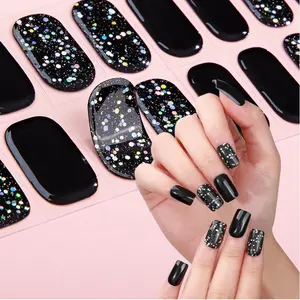 2024 nova tendência de adesivos de gel para unhas dnd gel polonês primavera personalizado adesivo de gel com UV