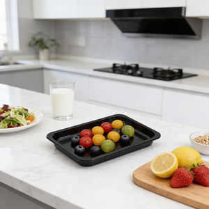 <span class=keywords><strong>Plateau</strong></span> <span class=keywords><strong>de</strong></span> service rectangulaire en plastique personnalisé pour la viande, les fruits <span class=keywords><strong>de</strong></span> <span class=keywords><strong>mer</strong></span> et les aliments frais, <span class=keywords><strong>plateau</strong></span> <span class=keywords><strong>de</strong></span> service en plastique personnalisé pour les fêtes - Product Image 3