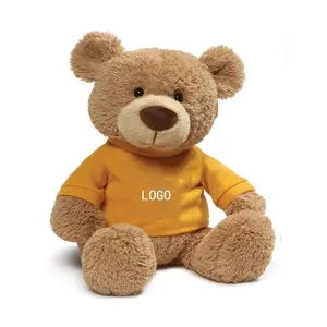 Custom LOGO Stuffed cute Animal Stuffed Doll Plush Toys Teddy Bear With T Shirt