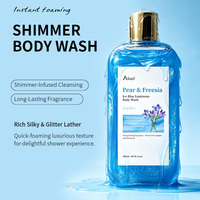 Gel Douche Exfoliant Lumineux et Scintillant OEM à l'Acide Salicylique et au Zinc PCA pour Peaux Grasses et Rugueuses