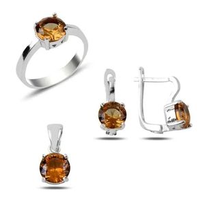 Anello di zultaniti naturali placcati senza zultaniti appannati e anello di diamanti incastonati in argento 925 pietra zultaniti prezzo Per carato - Product Image 3