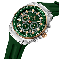 REWARD 833049 Jam Tangan Pria Sporty Trendy Quartz Tali Silikon Enam Jarum Kronograf Tahan Air Bercahaya Terlaris