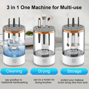 Máquina Limpiadora de Brochas de Maquillaje Automática al por Mayor, Herramienta Portátil para Lavar y Secar Brochas Cosméticas - Product Image 5