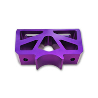 Precise Alignment CNC Machining OEM Aluminum Milling Drilling Turning Parts purple Shiny Precise Tolerance Custom Small Parts