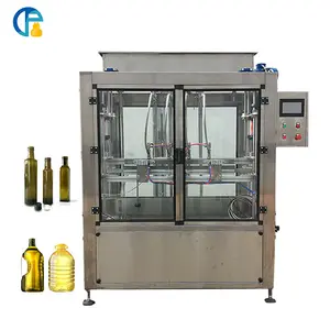 Gofar Automatic servo pump 500~3000bph sunflower oil cooking oil bottling machine filling with touch screen operation