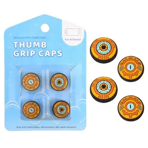 Nueva tendencia, 4 Uds., tapa <span class=keywords><strong>de</strong></span> pulgar para Nin Tendo Switch OLED <span class=keywords><strong>Joy</strong></span>-<span class=keywords><strong>con</strong></span> Button <span class=keywords><strong>Zelda</strong></span> Style Cover Case Hat Game Controller Thumb Stick Sleeve - Product Image 2