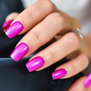<span class=keywords><strong>Uñas</strong></span> Postizas Color Rosa Brillante, Diseño Cuadrado Mediano, <span class=keywords><strong>Uñas</strong></span> <span class=keywords><strong>Acrílicas</strong></span> para Manicura DIY, Salón <span class=keywords><strong>de</strong></span> Belleza, Bodas y Citas - Product Image 6