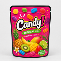Pochette Mylar Anti-Odeur Personnalisable avec Autocollant, Faible MOQ 3.5g, Impression Gravure