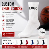 Chaussettes de sport en gros avec logo personnalisé, chaussettes athlétiques à semelle en tissu éponge, conception OEM, chaussettes de fitness unisexes, fabricant
