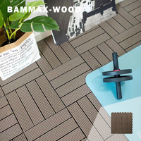 Dalles de terrasse en composite bois-plastique (WPC) pour balcon et patio, prix de gros usine, dalles de sol emboîtables pour jardin