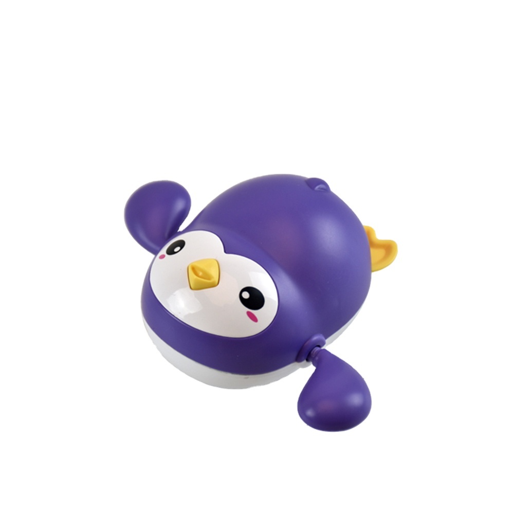 Dmeixs Baby Bath Toys 4 Pack Penguin Duck Wind Up Toys For Toddlers 1-3 Year Old Bathtub Toys For Baby Floating Pool Games Water Toys Swimming Bath Toys For Toddlers Kids