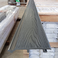 Auuan Foshan Factory WPC Panneau de bardage extérieur décoratif en composite bois-plastique pour façade, modèle Grande Muraille