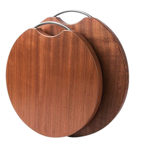 Planche à découper en bois naturel aspect royal Hôtel Cuisine Légumes Boucher Pizza Serveur Planche Chopper Blocs Planches en bois - Product Image 4