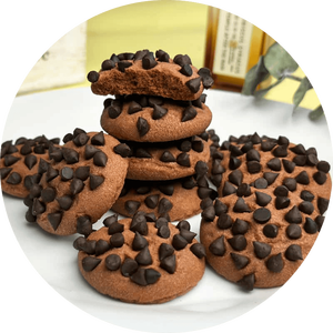 Galletas de Doble Chocolate <span class=keywords><strong>con</strong></span> Chispas de Cacao, Textura Crujiente, Rellenas de Chocolate Negro, Dulces para Compartir en Fiestas, Aperitivos Aptos para Niños - Product Image 1