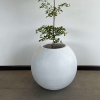 Jardinières Grandes pour l'Extérieur et la Décoration Intérieure, Macetas Grandes Para Exterior, Jardinières Rondes pour Fleurs