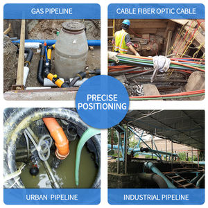 PQWT-GX700 धातु और प्लास्टिक पाइपलाइनों डिटेक्टर गहराई 6 मीटर भूमिगत पाइप तार केबल लोकेटर - Product Image 6