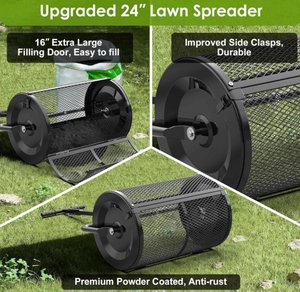 Épandeur de tourbe de fumier durable <span class=keywords><strong>pour</strong></span> applications en pelouse et en jardin avec poignée en T - Product Image 4