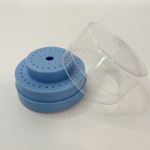 Dental Bur <b>Box</b> Round Storage Container With Lid For Dental Clinic Use Yellow Color 1.6 Mm Head Diameter - Product Image 3