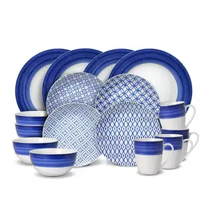 blue and white chinese dinner set porcelain