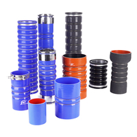 Tuyau soufflé en silicone sur mesure pour l'admission d'air du radiateur des engins de construction (excavatrices, bulldozers)