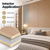Panneau mural en cristal de carbone de 6 mm, imperméable, décoratif, revêtement mural intérieur pour la maison, l'hôtel, le bureau