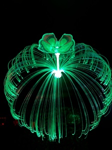 Nhà Máy được thiết kế năng lượng mặt trời Powered <span class=keywords><strong>LED</strong></span> sợi quang Vườn cỏ đèn không thấm nước bướm sứa thiết kế với IP65 đánh giá - Product Image 2