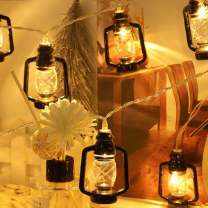Phổ biến ngoài trời không thấm nước <span class=keywords><strong>LED</strong></span> RETRO dầu hỏa đèn kỳ nghỉ cắm trại USB kiểm soát giáng sinh cổ tích trang trí chuỗi ánh sáng - Product Image 3