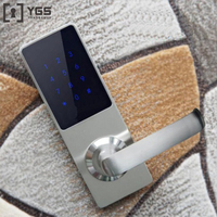 Serrure d'hôtel intelligente en alliage de zinc Alibaba avec carte RFID, code numérique et poignée API – Cerraduras Inteligentes