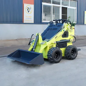 Nieuwe Ce Epa Motor Diesel Minicargador Skidsteer Mini Wiel Crawler Loader Grondverzetmachines Mini Skid Stuur