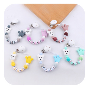 Clips de <span class=keywords><strong>chupete</strong></span> personalizados, chupetes ligeros universales, <span class=keywords><strong>cadena</strong></span> de Clip de anillo de dentición de juguete para regalos de bebé - Product Image 3